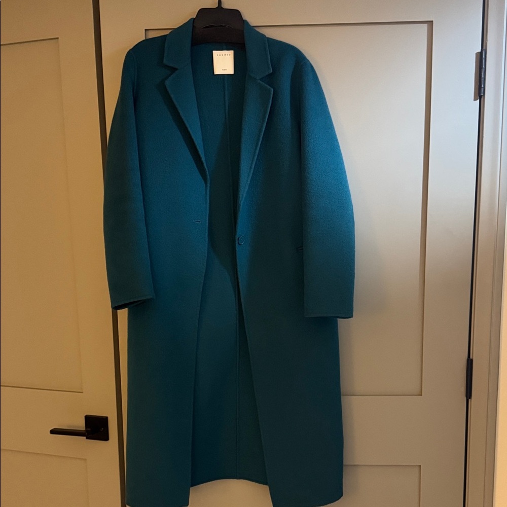 Sandro Teal Trench Coat for Women